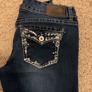 Maurice dark wash straight leg jeans